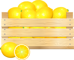 лимоны в ящике