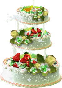 трехъярусный торт
