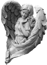 скульптура ангелочка