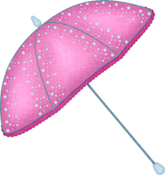 розовые зонтики