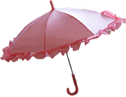 розовый зонт