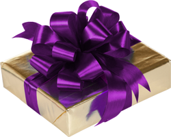 фиолетовые подарочные коробки