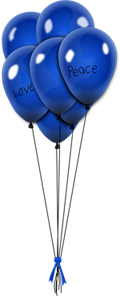 синие шары