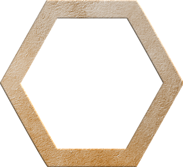 рамка шестигранная коричневая