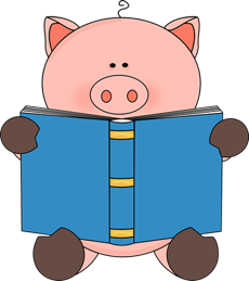 читающая свинка