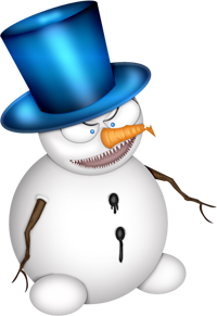 злой снеговик