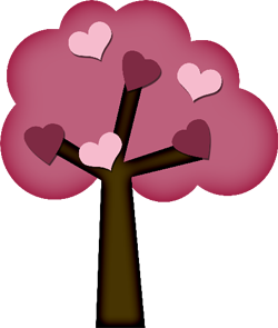 trees with hearts