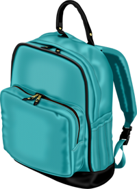 голубой рюкзак