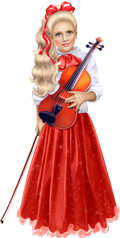 девочка со скрипкой
