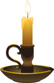 свеча в подсвечнике