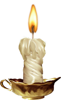 свеча в подсвечнике