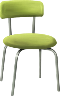 зеленые стулья
