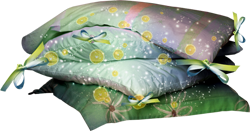 зеленая подушка