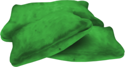 зеленая подушка