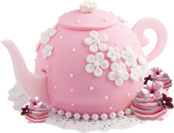 розовый чайник