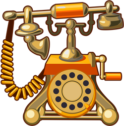 старинный телефон