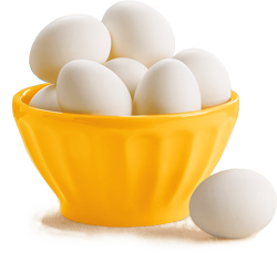 яйца в корзинке