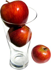 яблоки в стакане