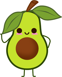 веселый авокадо