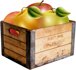 ящики с яблоками