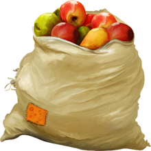 мешок с яблоками