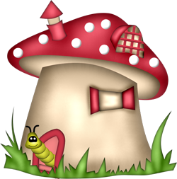 красный дом-гриб