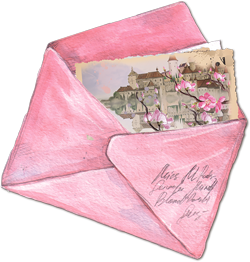 розовые письма