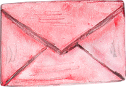 розовые письма