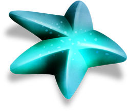 голубые морские звезды