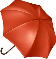 красный зонт