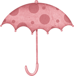 розовый зонтик