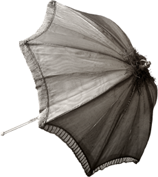 grey umbrellas