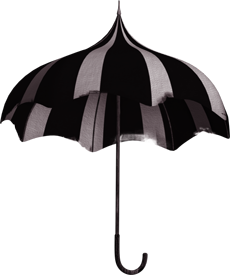 серые зонты