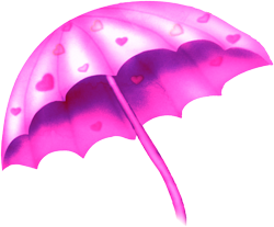 розовые зонтики