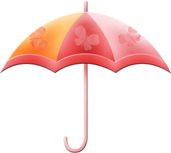 оранжевый зонт