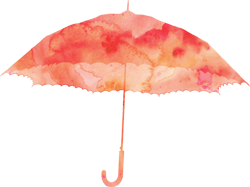 оранжевый зонт