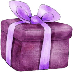 фиолетовые подарочные коробки