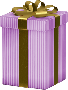purple gift boxes