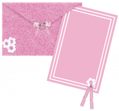 розовое письмо