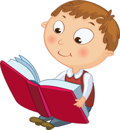 ребенок читает книги