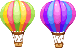 воздушный шар с корзиной, аэростат