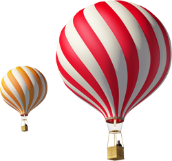воздушный шар с корзиной, аэростат