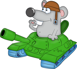 мышка в танке