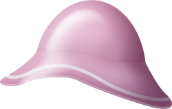 розовая шляпка
