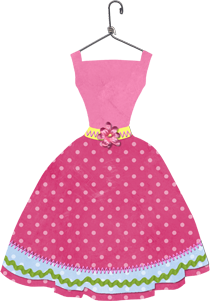 розовое платье