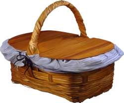 корзина с крышкой