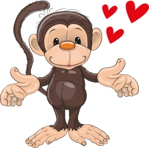 влюбленная обезьянка