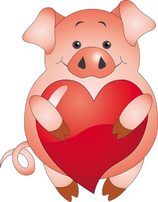pig с сердцем