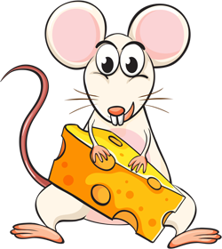 мышка с сыром