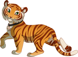 the tiger cub is cute